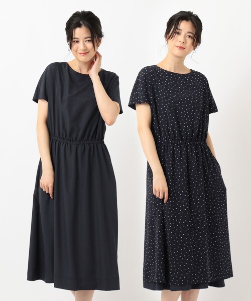 J.PRESS(ジェイプレス)の「【洗える】リバーシブル ポリエステル デシン ワンピース(ワンピース・レディース・グレー系5/ネイビー系5・T13/T15/T17)」の20枚目の写真