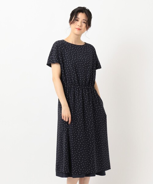 J.PRESS(ジェイプレス)の「【洗える】リバーシブル ポリエステル デシン ワンピース(ワンピース・レディース・グレー系5/ネイビー系5・T13/T15/T17)」の22枚目の写真
