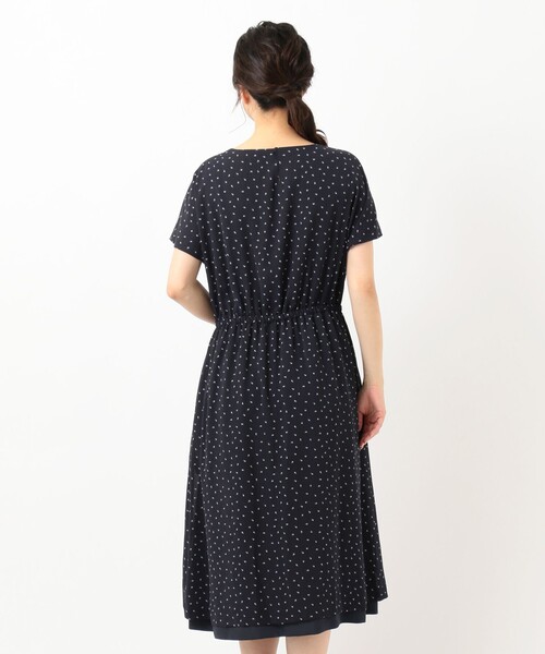 J.PRESS(ジェイプレス)の「【洗える】リバーシブル ポリエステル デシン ワンピース(ワンピース・レディース・グレー系5/ネイビー系5・T13/T15/T17)」の7枚目の写真