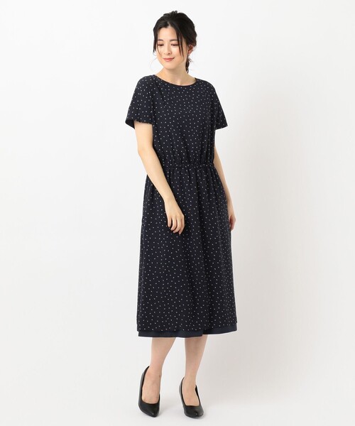 J.PRESS(ジェイプレス)の「【洗える】リバーシブル ポリエステル デシン ワンピース(ワンピース・レディース・グレー系5/ネイビー系5・T13/T15/T17)」の8枚目の写真