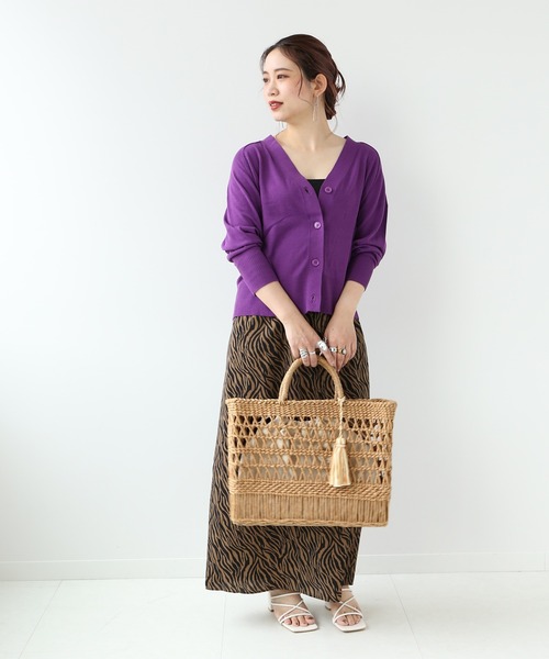 Simplicite(サンプリシテ)の「デザインペーパートートバッグ◆(かごバッグ・レディース・ブラック/ベージュ・FREE)」の20枚目の写真