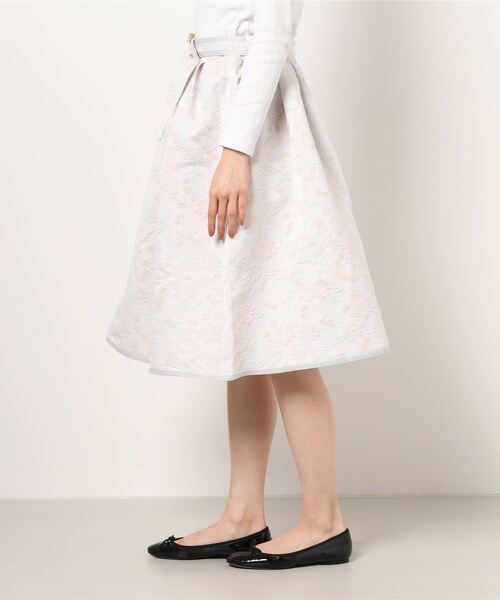 Swankiss(スワンキス)の「EK J/Q flare MS/K(スカート・レディース・ホワイト/ブラック/サックスブルー/ピンク・FREE)」の5枚目の写真