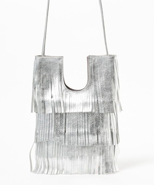 Demi-Luxe BEAMS（デミルクス ビームス）の「NOMADIS / BETTY メタリック ショルダーバッグ（ショルダーバッグ・レディース・シルバー・ONE SIZE）」の6枚目の写真