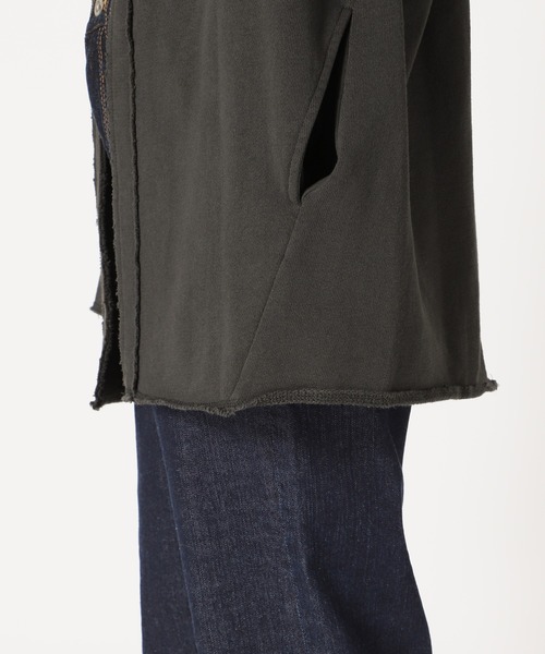 SLOBE IENA（スローブイエナ）の「裏毛ノーカラーカーディガン【手洗い可能】◆（カーディガン/ボレロ・レディース・ベージュ/グレー/グレー系その他・FREE）」の10枚目の写真