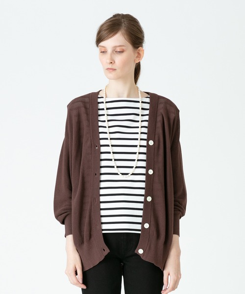 ガーターbig Vネックカーディガン カーディガン ボレロ トップス Allureville アルアバイル のファッション