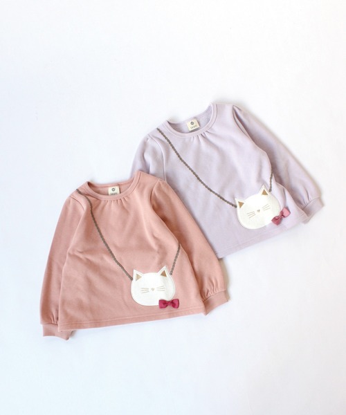 SKAPE（エスケープ）の「ﾈｺﾎﾟｼｪｯﾄﾄﾚｰﾅｰ（スウェット・キッズ・パープル/ピンク・90cm/110cm/100cm/120cm/130cm）」の4枚目の写真