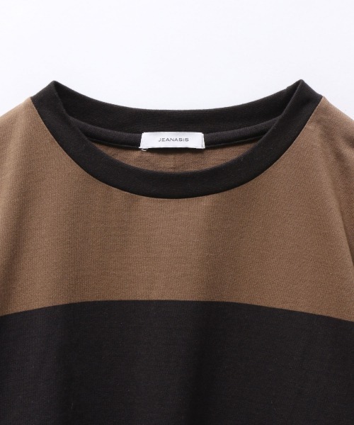JEANASIS（ジーナシス）の「アソートボーダーBIGLST/958390（Tシャツ/カットソー・レディース・ブラウン系その他/ブルー系その他/ブラック系その他/グリーン系その他/グレー系その他/ホワイト系その他・FREE）」の13枚目の写真