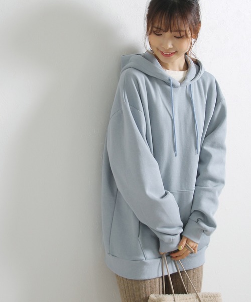 Crisp(クリスプ)の「ビッグフーディー(パーカー・レディース・チャコールグレー/ブルー/アイボリー・FREE)」の3枚目の写真