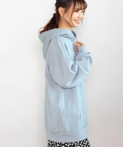 Crisp(クリスプ)の「ビッグフーディー(パーカー・レディース・チャコールグレー/ブルー/アイボリー・FREE)」の11枚目の写真