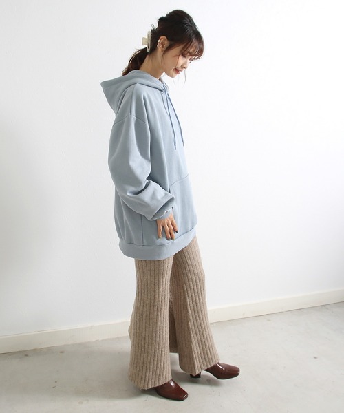 Crisp(クリスプ)の「ビッグフーディー(パーカー・レディース・チャコールグレー/ブルー/アイボリー・FREE)」の4枚目の写真