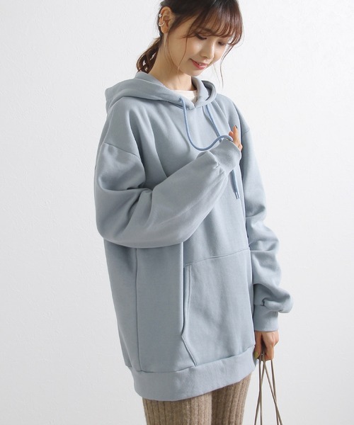 Crisp(クリスプ)の「ビッグフーディー(パーカー・レディース・チャコールグレー/ブルー/アイボリー・FREE)」の6枚目の写真