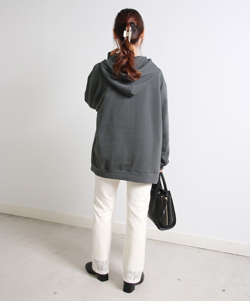 Crisp(クリスプ)の「ビッグフーディー(パーカー・レディース・チャコールグレー/ブルー/アイボリー・FREE)」の18枚目の写真