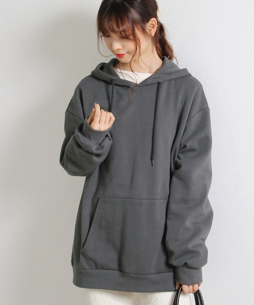 Crisp(クリスプ)の「ビッグフーディー(パーカー・レディース・チャコールグレー/ブルー/アイボリー・FREE)」の20枚目の写真