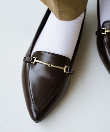 haco! | 【防水】ぺたんこでもかっこよくいられる！ローファーとパンプスのいいとこどりフラットシューズ by que made me(ローファー)