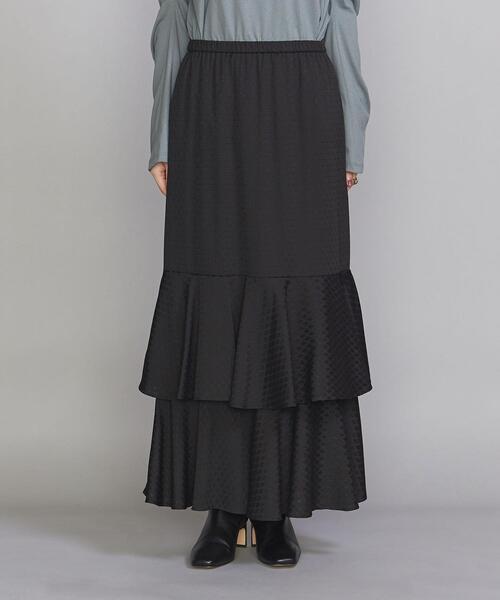 BEAUTY&YOUTH UNITED ARROWS（ビューティーアンドユースユナイテッドアローズ）の「BY　ジャカードフレアマーメイドマキシスカート -ウォッシャブル-（スカート・レディース・ワインレッド/ブラック・M/S）」の3枚目の写真