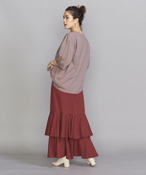 BEAUTY&YOUTH UNITED ARROWS（ビューティーアンドユースユナイテッドアローズ）の「BY　ジャカードフレアマーメイドマキシスカート -ウォッシャブル-（スカート・レディース・ワインレッド/ブラック・M/S）」の17枚目の写真
