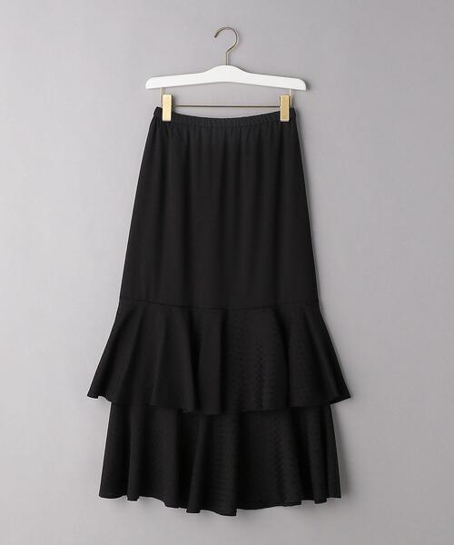 BEAUTY&YOUTH UNITED ARROWS（ビューティーアンドユースユナイテッドアローズ）の「BY　ジャカードフレアマーメイドマキシスカート -ウォッシャブル-（スカート・レディース・ワインレッド/ブラック・M/S）」の14枚目の写真