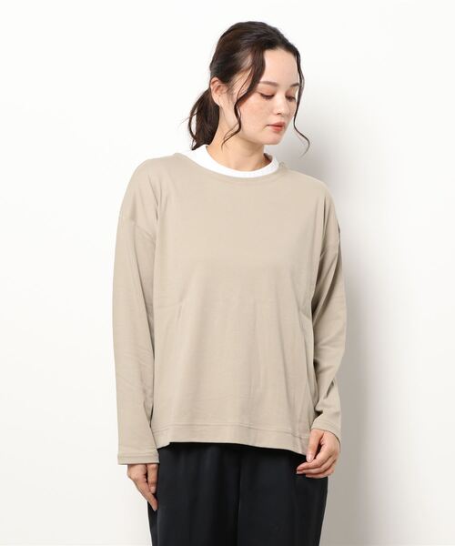 sm2rhythm（サマンサモスモスリズム）の「スムース前後着カーディガン（カーディガン/ボレロ・レディース・ホワイト/ブラック/グレー/オレンジ・ﾌﾘ-）」の3枚目の写真