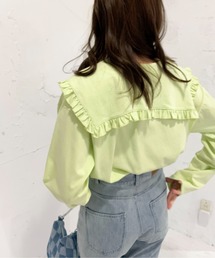 ビックカラーロングスリーブカットソー