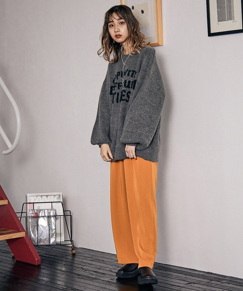 PBLIM（ページボーイリム）の「【PAGEBOYLIM】ワイドトラウザー（その他パンツ・レディース・ピンク/ブルー/ブラック系その他/ブラック/オレンジ/グリーン系その他4・MEDIUM/LARGE）」の19枚目の写真