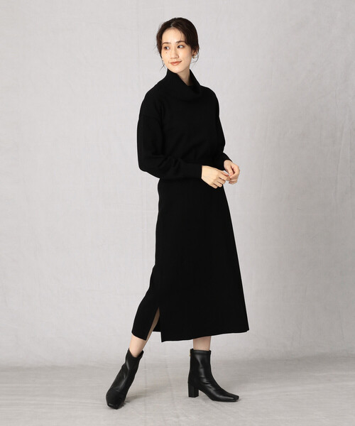 Comme　Ca　Mature（コムサマチュア）の「【セットアップ対応】Ａラインリブスカート（スカート・レディース・ブラック/チャコール/ベージュ・FREE）」の15枚目の写真