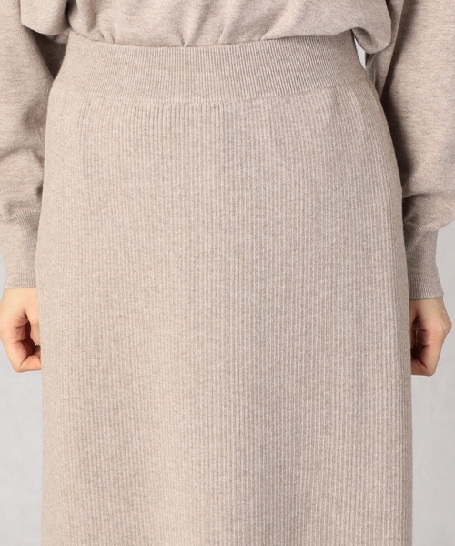 Comme　Ca　Mature（コムサマチュア）の「【セットアップ対応】Ａラインリブスカート（スカート・レディース・ブラック/チャコール/ベージュ・FREE）」の12枚目の写真