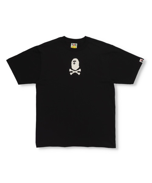 A BATHING APE(アベイシングエイプ)の「【PIRATE STORE EXCLUSIVE】SMALL APE CROSSBONE TEE M(Tシャツ/カットソー・メンズ・ホワイト/ブラック・SMALL/MEDIUM/LARGE/X-LARGE/XX-LARGE)」の1枚目の写真