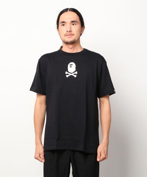 A BATHING APE(アベイシングエイプ)の「【PIRATE STORE EXCLUSIVE】SMALL APE CROSSBONE TEE M(Tシャツ/カットソー・メンズ・ホワイト/ブラック・SMALL/MEDIUM/LARGE/X-LARGE/XX-LARGE)」の5枚目の写真