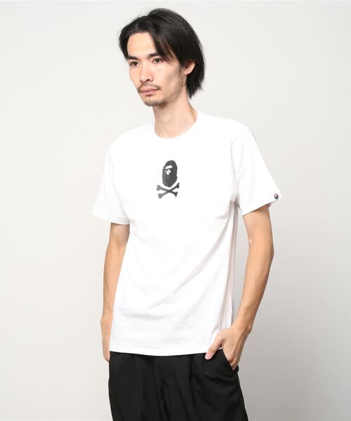 A BATHING APE(アベイシングエイプ)の「【PIRATE STORE EXCLUSIVE】SMALL APE CROSSBONE TEE M(Tシャツ/カットソー・メンズ・ホワイト/ブラック・SMALL/MEDIUM/LARGE/X-LARGE/XX-LARGE)」の3枚目の写真