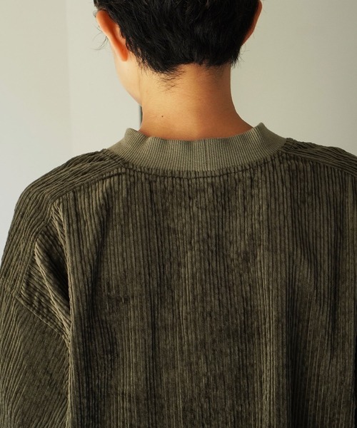note et silence (ノートエシロンス)の「◇【 AMB100貨 】コーデュロイ プルオーバーシャツ(シャツ/ブラウス・レディース・ベージュ/ネイビー/カーキ・3)」の4枚目の写真