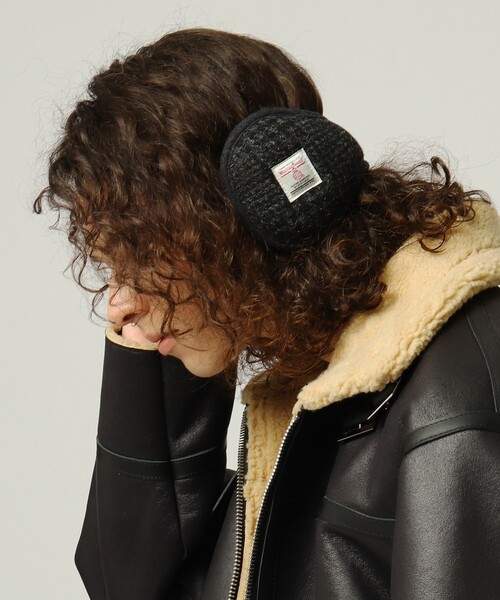 HARRIS TWEED（ハリスツイード）の「◆【WEB限定】ハリスツイード生地使用 イヤーマフラー / Harris Tweed（イヤーマフ・メンズ・グレー系1/ブラック系1・00）」の9枚目の写真