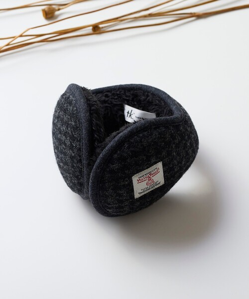 HARRIS TWEED（ハリスツイード）の「◆【WEB限定】ハリスツイード生地使用 イヤーマフラー / Harris Tweed（イヤーマフ・メンズ・グレー系1/ブラック系1・00）」の12枚目の写真