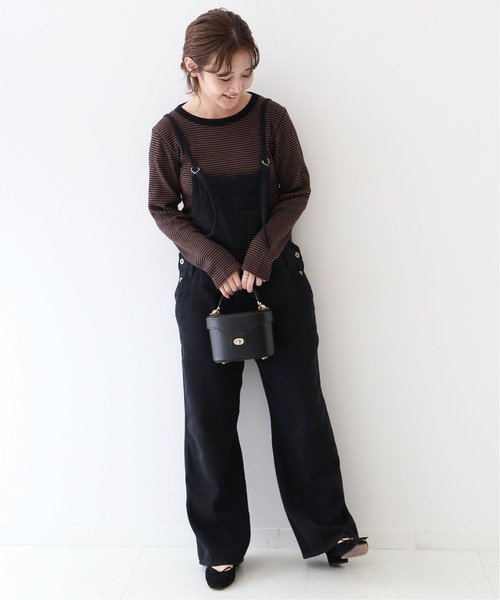 tシャツ AK+1 / ワッフル ロングスリーブ プルオーバー  「手洗い可」 レディース SLOBE IENA（スローブイエナ）の「ワッフルボーダーロング