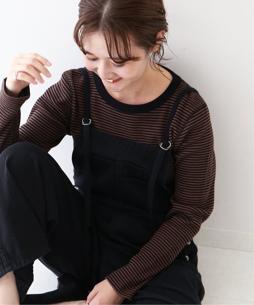 SLOBE IENA（スローブイエナ）の「ワッフルボーダーロング