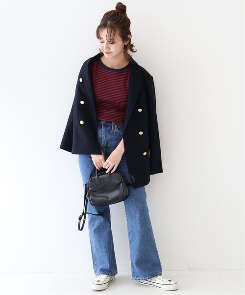 SLOBE IENA（スローブイエナ）の「ワッフルボーダーロング