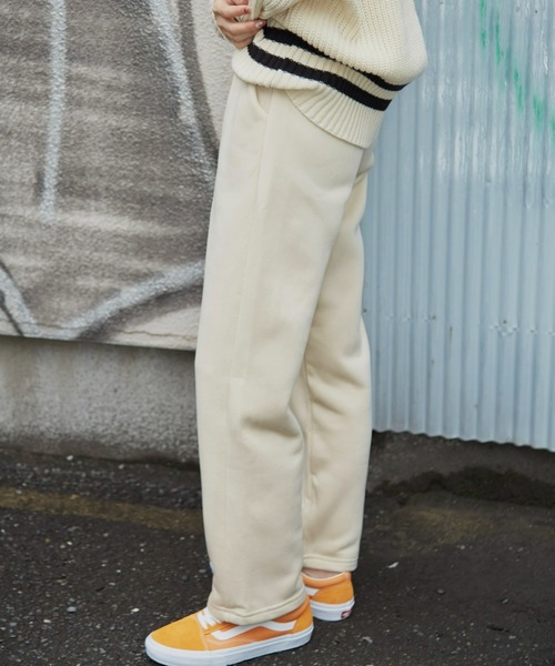 Auntie Rosa Holiday（アンティローザホリデー）の「裏起毛スウェットパンツ（スウェットパンツ・レディース・チャコールグレー/パープル/アイボリー・FREE）」の13枚目の写真