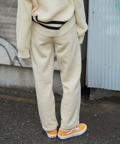 Auntie Rosa Holiday（アンティローザホリデー）の「裏起毛スウェットパンツ（スウェットパンツ・レディース・チャコールグレー/パープル/アイボリー・FREE）」の9枚目の写真