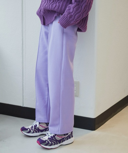Auntie Rosa Holiday（アンティローザホリデー）の「裏起毛スウェットパンツ（スウェットパンツ・レディース・チャコールグレー/パープル/アイボリー・FREE）」の14枚目の写真
