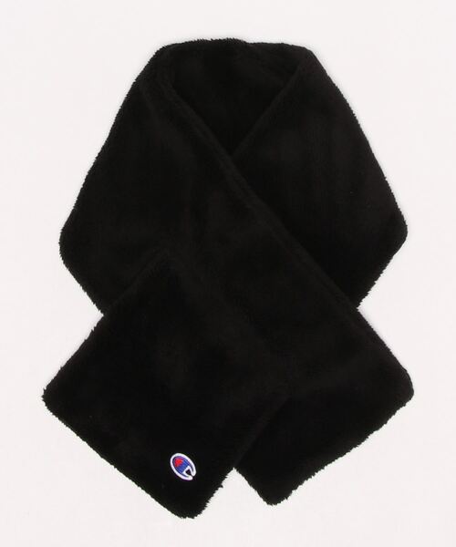 Champion（チャンピオン）の「【CHAMPION／チャンピオン】差込み型 ファーマフラー　レディースサイズ（マフラー・レディース・ブラック/ベージュ/ブラウン/オフホワイト・FREE）」の3枚目の写真