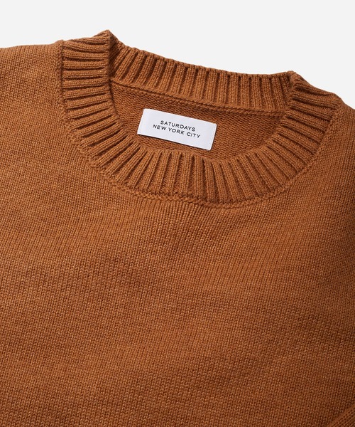 Saturdays NYC(サタデーズ ニューヨークシティ )の「Greg Sweater(ニット/セーター・メンズ・ダークブラウン/レッド・L/M/S/XL/X-SMALL)」の4枚目の写真