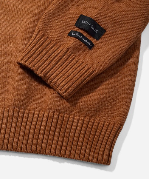 Saturdays NYC(サタデーズ ニューヨークシティ )の「Greg Sweater(ニット/セーター・メンズ・ダークブラウン/レッド・L/M/S/XL/X-SMALL)」の6枚目の写真