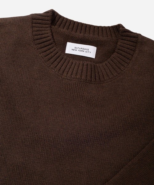Saturdays NYC(サタデーズ ニューヨークシティ )の「Greg Sweater(ニット/セーター・メンズ・ダークブラウン/レッド・L/M/S/XL/X-SMALL)」の8枚目の写真