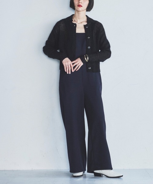 lautreamont BLEUBLANC（ロートレアモンブルーブラン）の「<lautreamont BLEUBLANC>ワイドルーズサロペット（サロペット/オーバーオール・レディース・ブラウン/ネイビー・9号）」の3枚目の写真