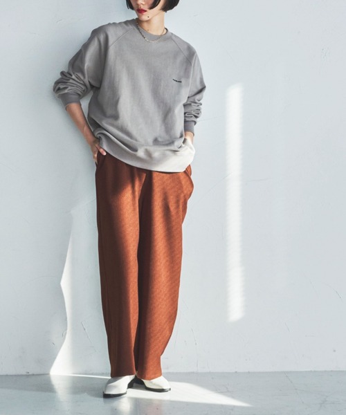 lautreamont BLEUBLANC（ロートレアモンブルーブラン）の「<lautreamont BLEUBLANC>ワイドルーズサロペット（サロペット/オーバーオール・レディース・ブラウン/ネイビー・9号）」の7枚目の写真