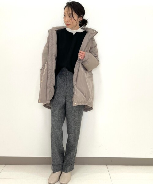 DRESKIP（ドレスキップ）の「◆ツイードヘリンボーンパンツ（その他パンツ・レディース・ライトベージュ/ブラック/ダークブラウン・02/03/04）」の4枚目の写真