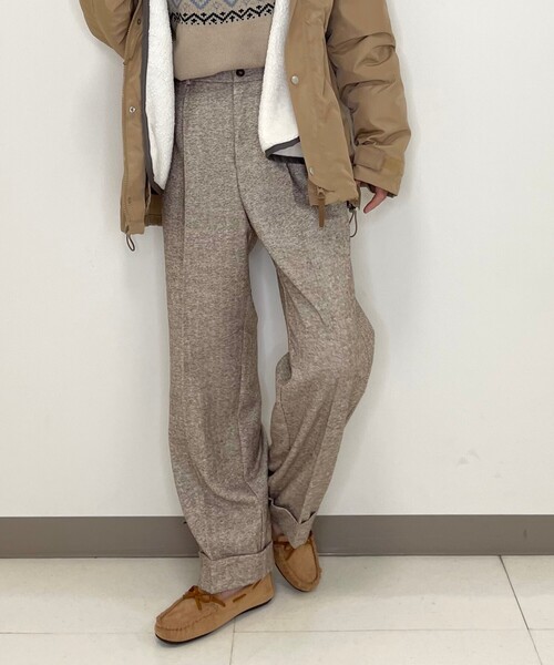 DRESKIP（ドレスキップ）の「◆ツイードヘリンボーンパンツ（その他パンツ・レディース・ライトベージュ/ブラック/ダークブラウン・02/03/04）」の16枚目の写真