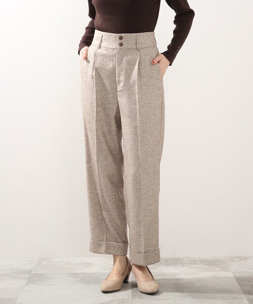 DRESKIP（ドレスキップ）の「◆ツイードヘリンボーンパンツ（その他パンツ・レディース・ライトベージュ/ブラック/ダークブラウン・02/03/04）」の22枚目の写真