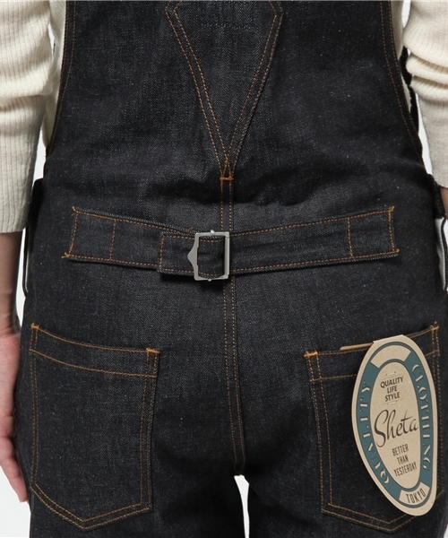 Sheta（シータ）の「ボーイズオーバーオール（デニムパンツ・レディース・インディゴブルー・FREE）」の5枚目の写真