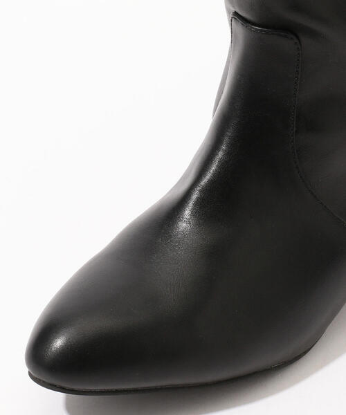 極美品【TOMORROWLAND】ロングブーツ サイドジップ レザー 黒 37 TOMORROWLAND （トゥモローランド）の「TOMORROWLAND フェイク