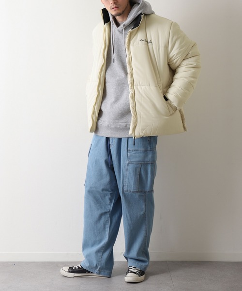 Mark Gonzales(マーク・ゴンザレス)の「【別注】【Mark Gonzales】中綿ダウンジャケット/ブルゾン(ダウンジャケット/コート・メンズ・ホワイト/ブラック/カーキ/クリーム・MEDIUM/LARGE)」の13枚目の写真